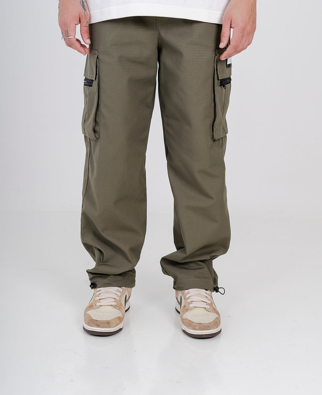 CALÇA CARGO ZIP CACTUS