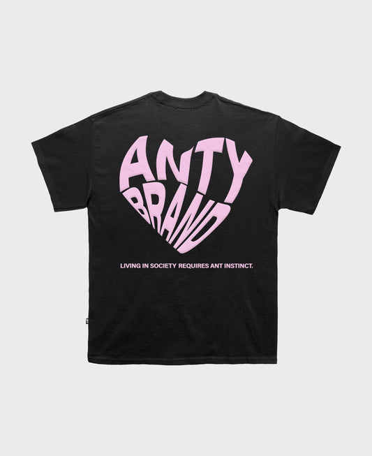 CAMISETA ANTY PUFF HEART BLACK PINK