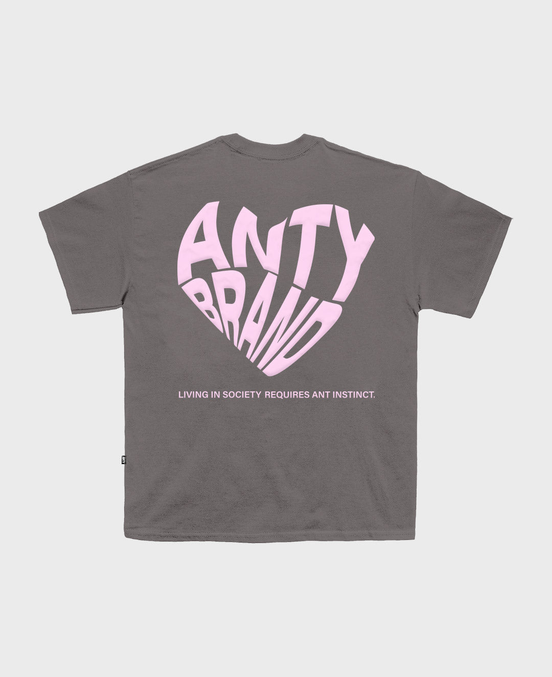 CAMISETA ANTY PUFF HEART GREY PINK