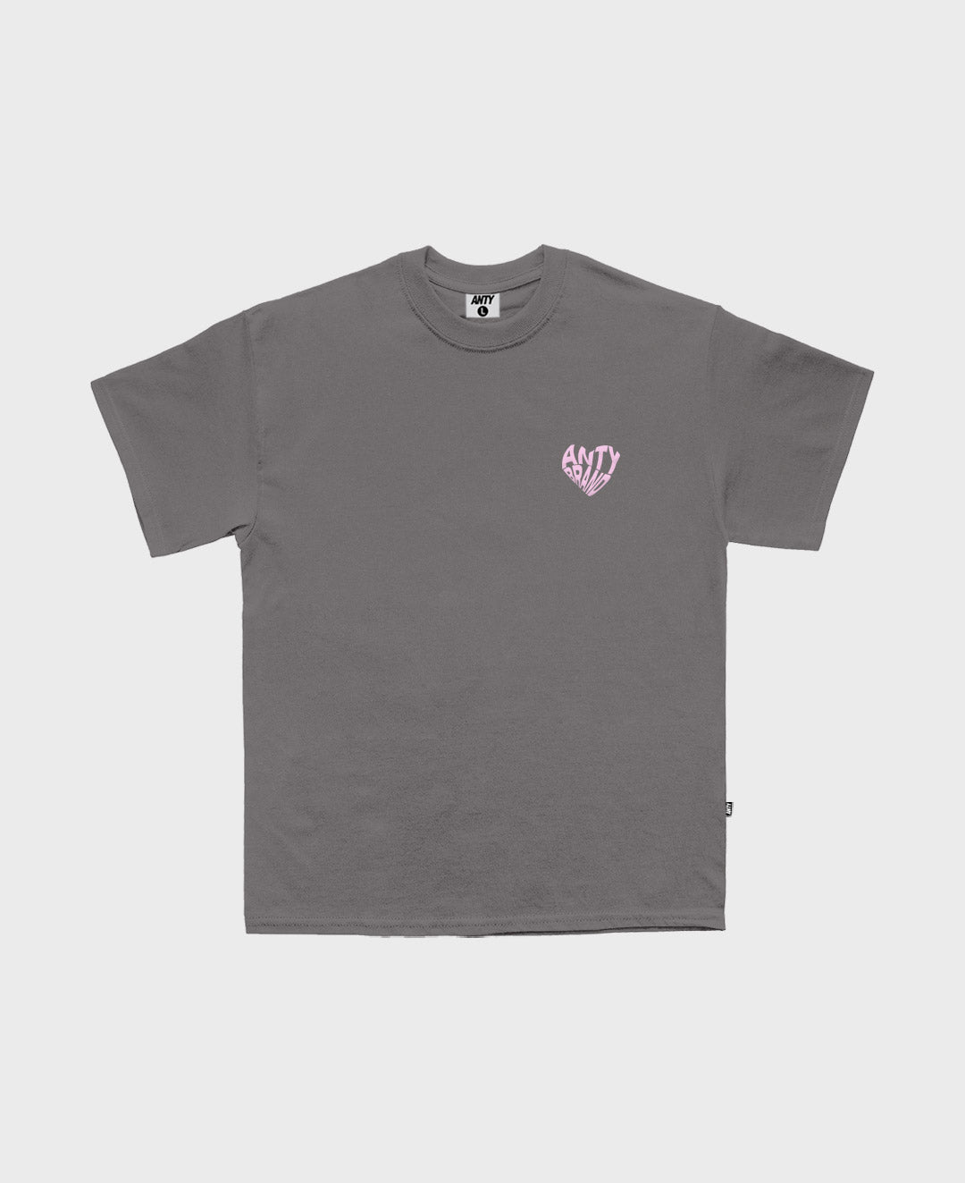 CAMISETA ANTY PUFF HEART GREY PINK