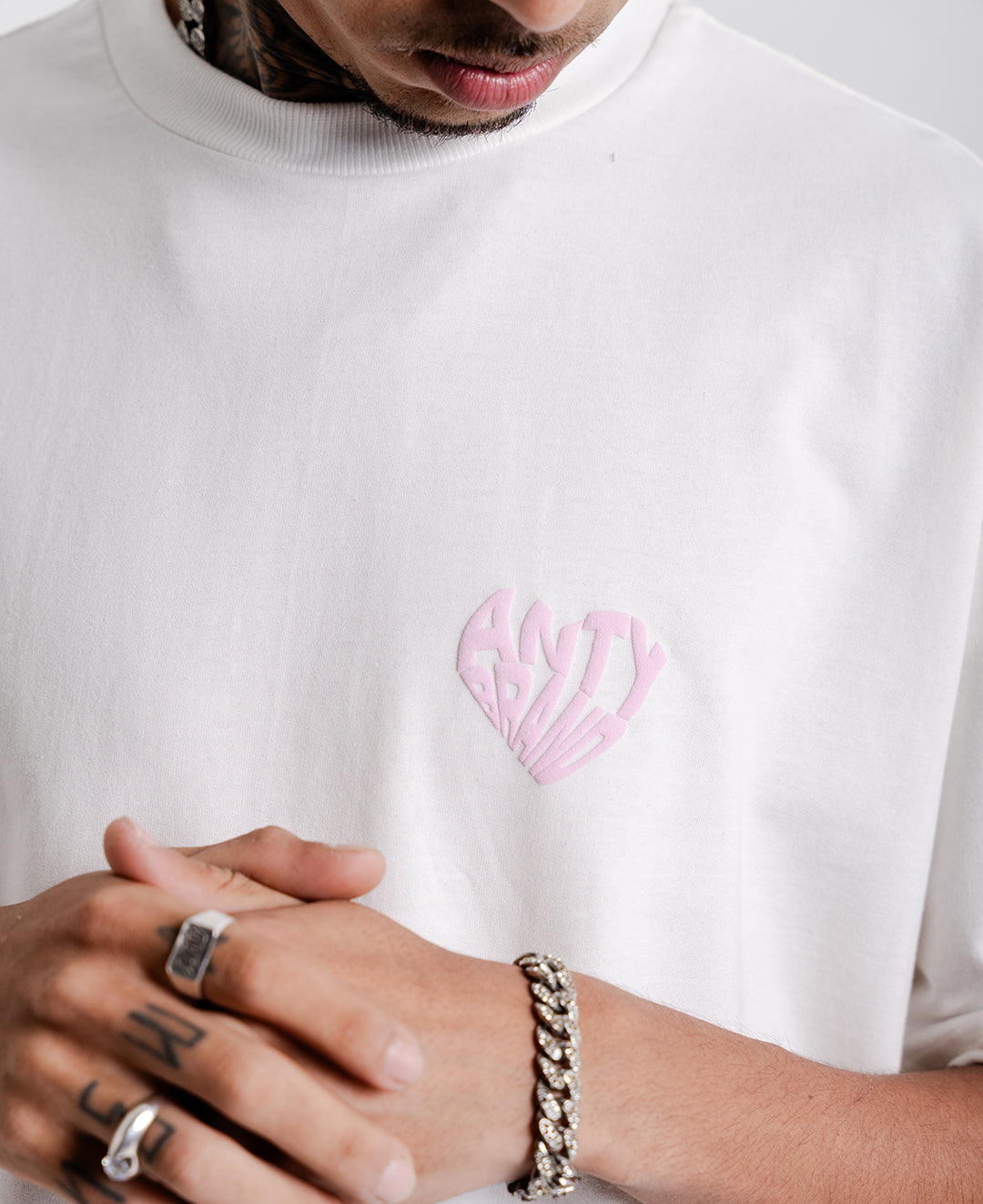 CAMISETA ANTY PUFF HEART OFF PINK